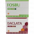 Package of Fosbu Tab 400mg 28's  +  1 Pack of Daclata  Tab 60mg 28's