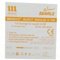 Medeco insulin Syringe 1cc 31G x 8mm 10's